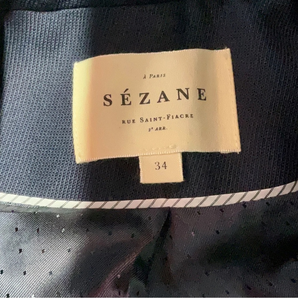 Sézane Michelle Jacket in Navy | FR 34 | US 2 - Picture 10 of 16